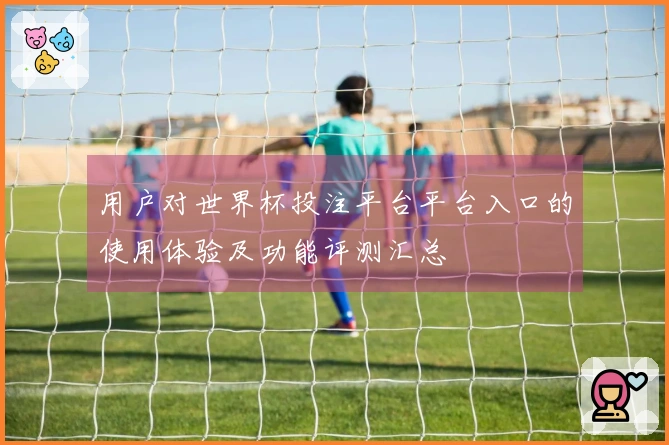 用户对世界杯投注平台平台入口的使用体验及功能评测汇总